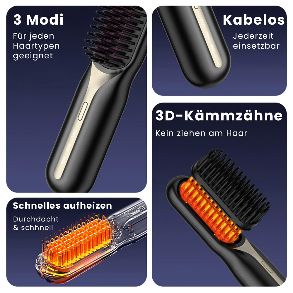 HairLuxe - 2 in 1 Glättbürste